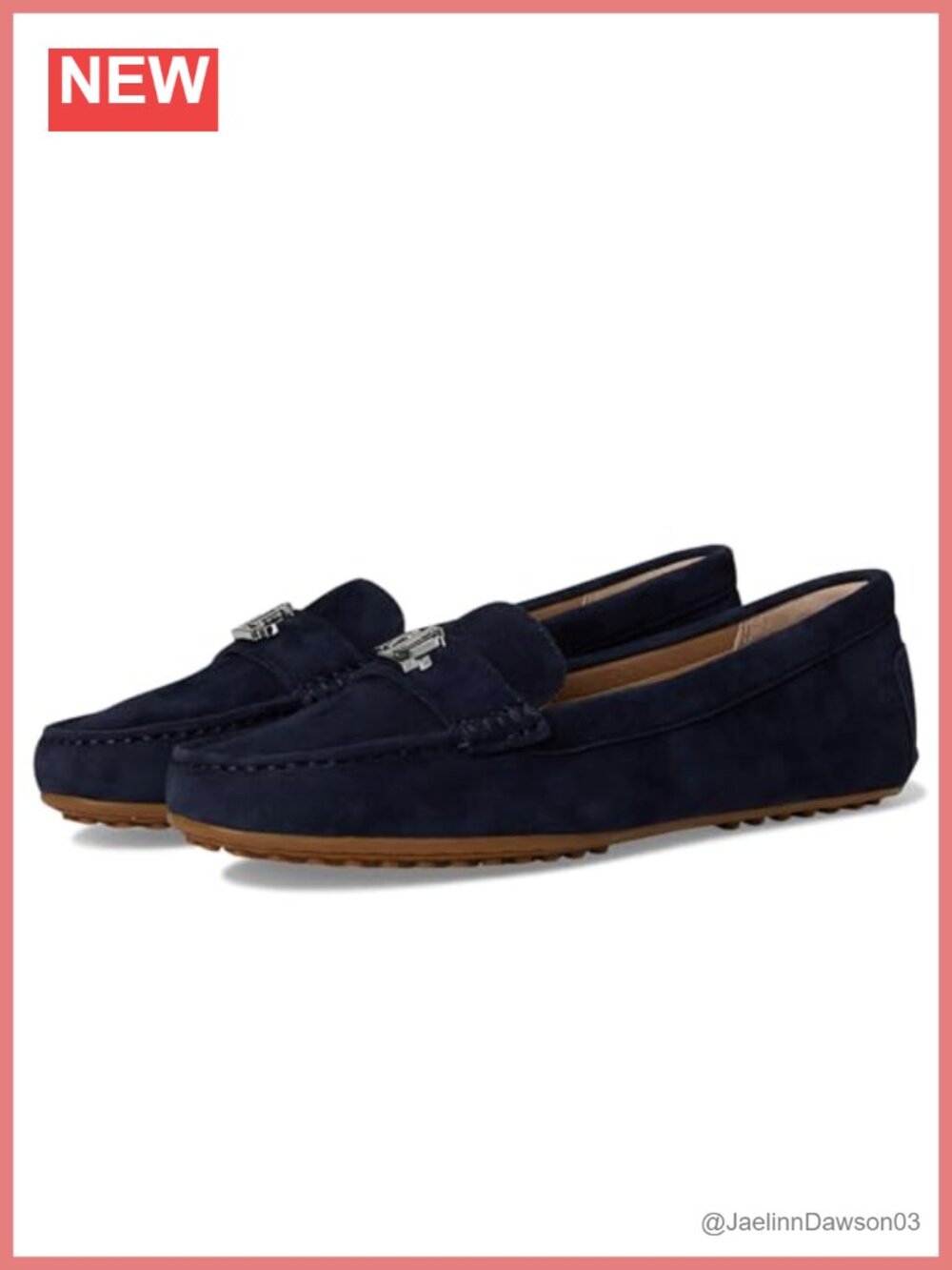 Women's Suede Loafer Leather Lined Rubber Nub Outsole